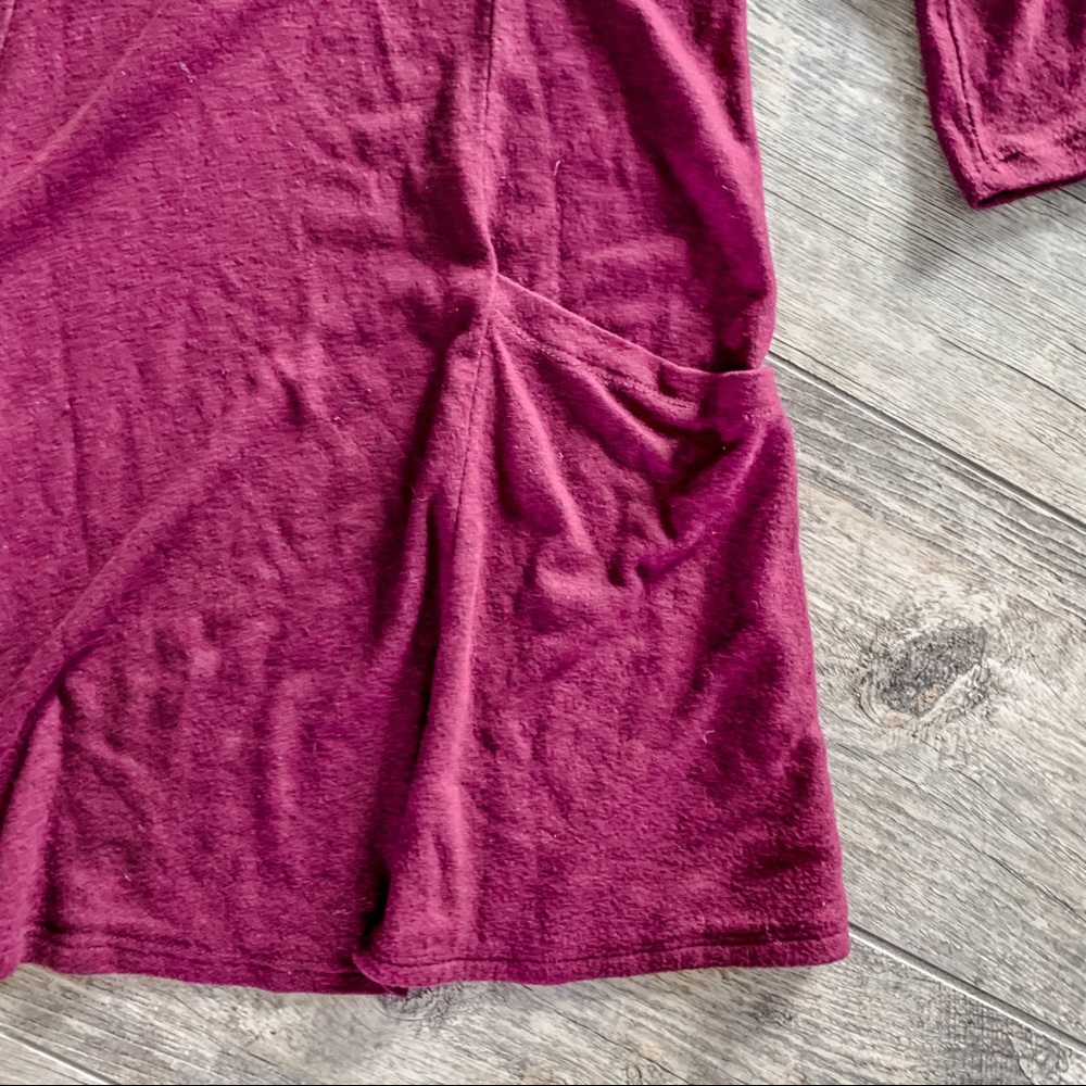 Maroon Sweater Dress - Picture 10 of 12